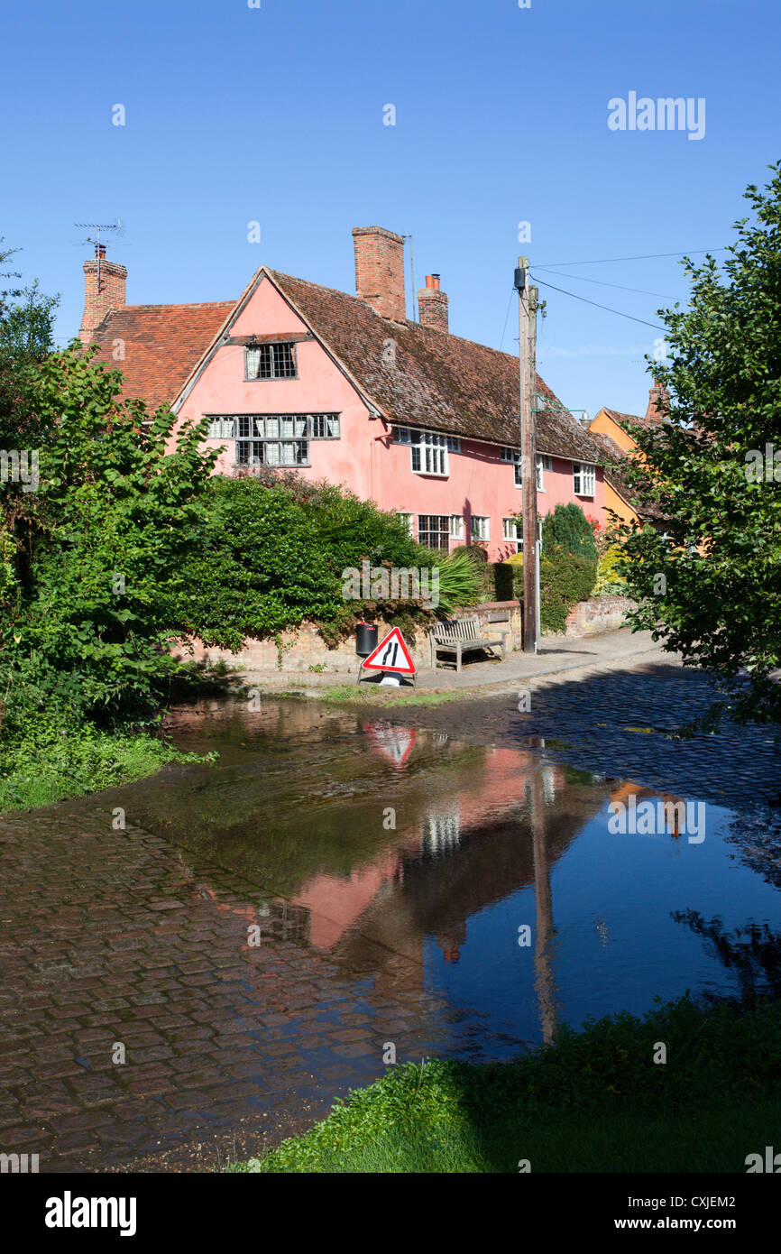 The Ford at Kersey Suffolk England Stock Photo Alamy