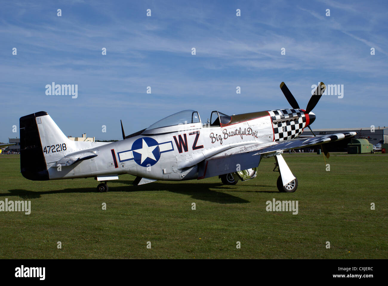 NORTH AMERICAN P-51 MUSTANG Stock Photo
