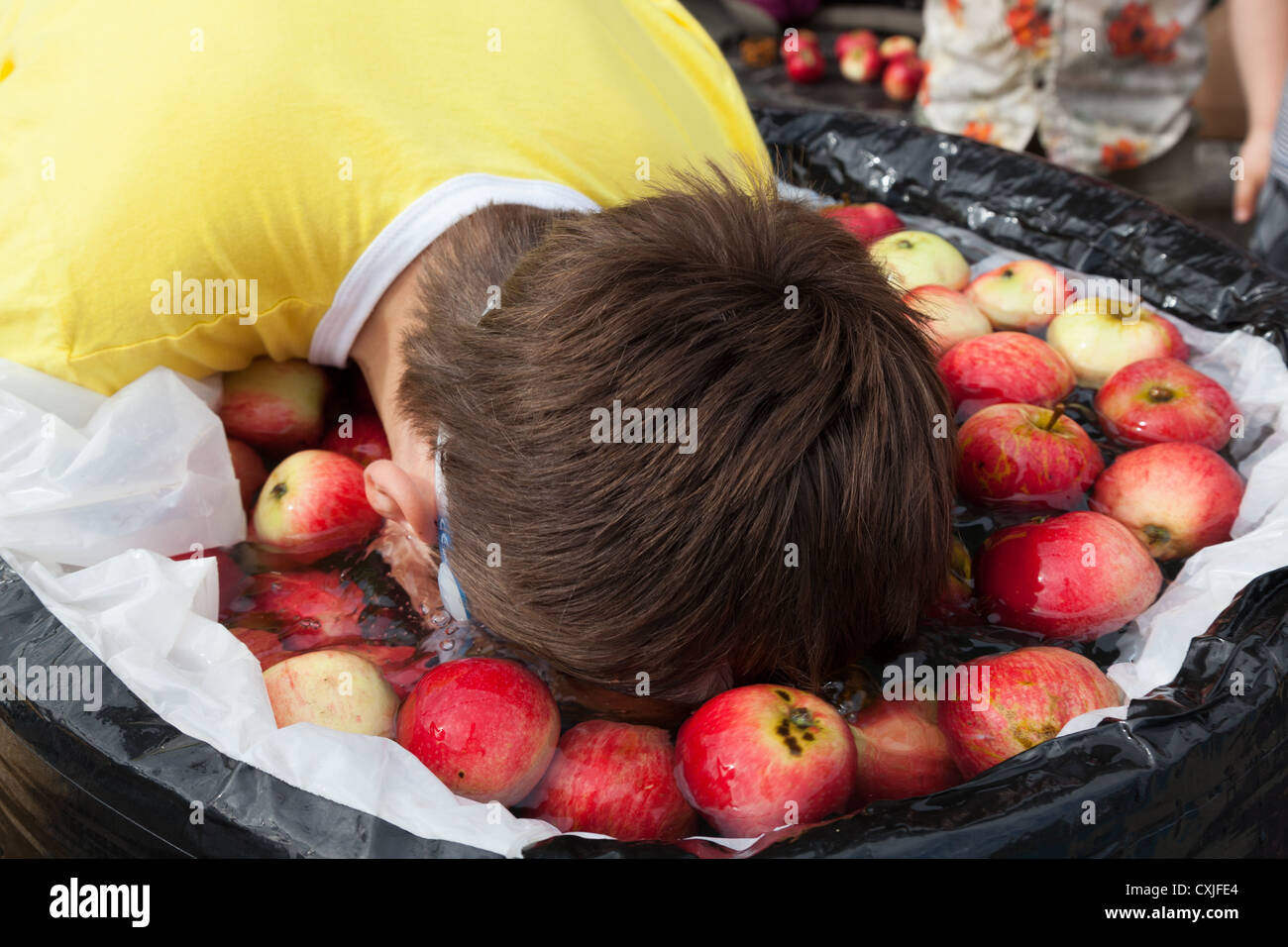 bobbing for apples