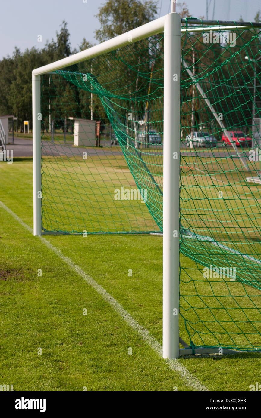 Soccer goal , Finland Stock Photo - Alamy