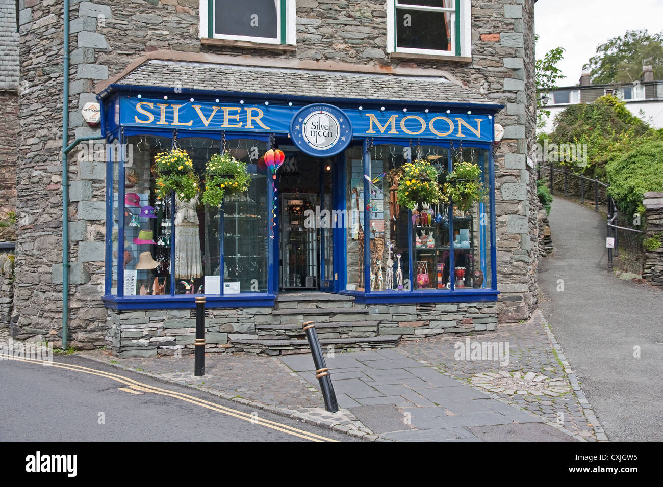 Silver Moon gift shop, Ambleside Stock Photo Alamy