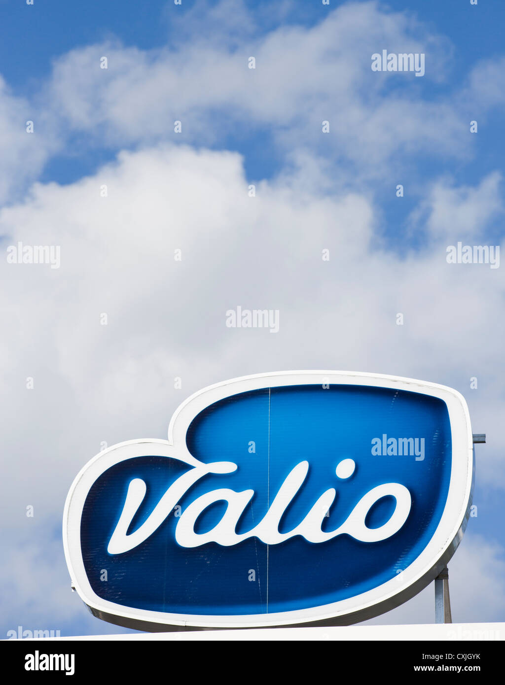 Isolated Logo of the Finnish food company Valio , which produces dairy ...