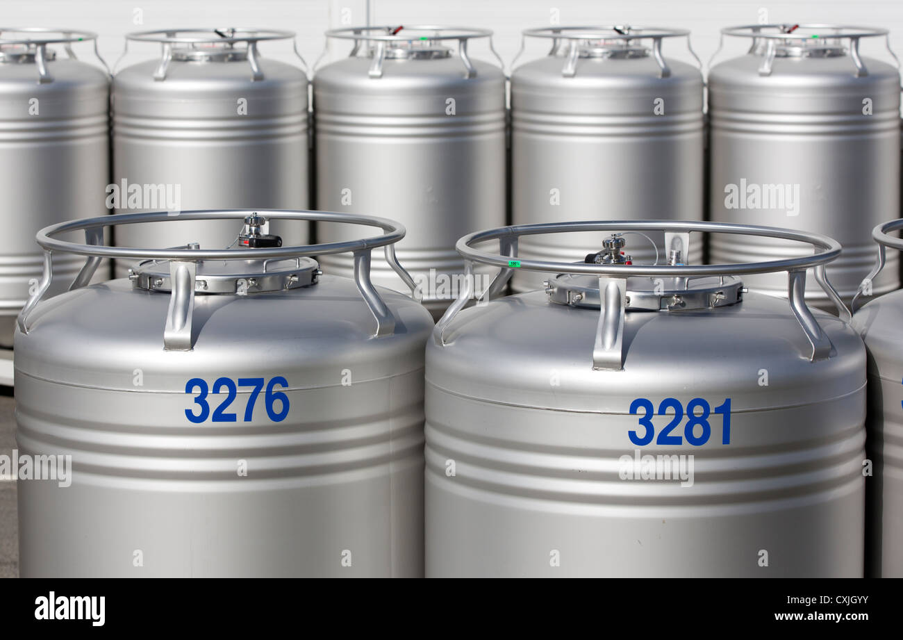 Used stainless steel containers