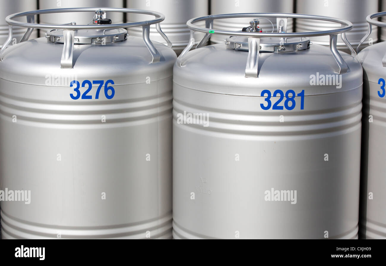 Stainless Steel Containers Used In Dairy Product Production Line Finland Stock Photo Alamy