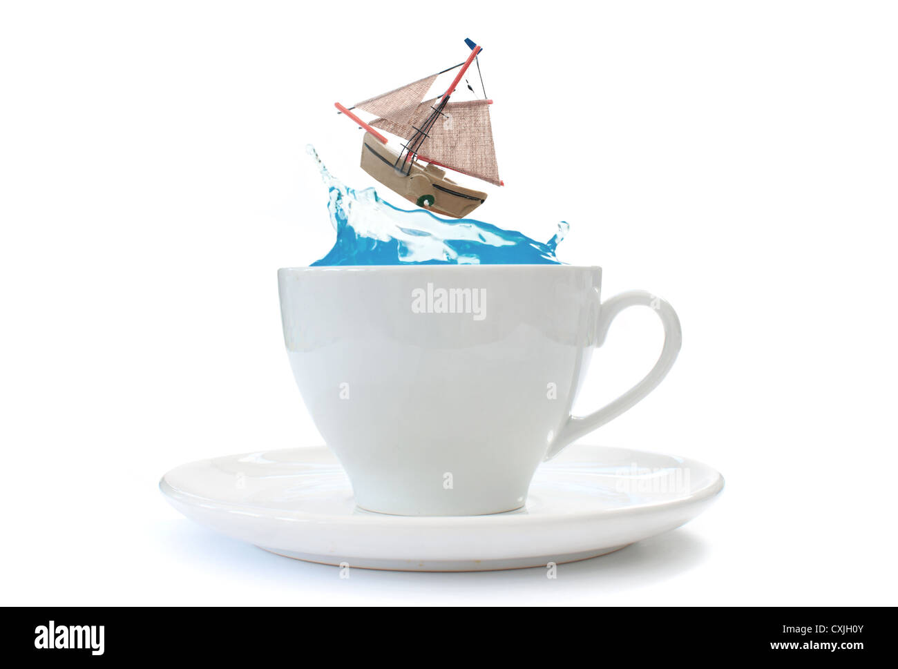 Storm in a teacup hires stock photography and images Alamy