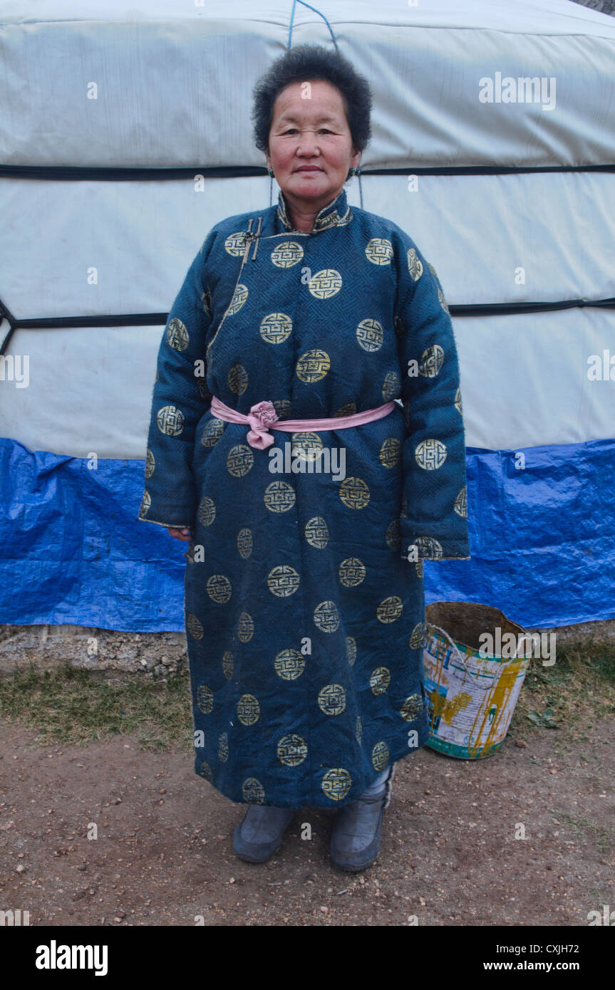 Mongolian nomad woman in front of her yurt hi-res stock photography and ...