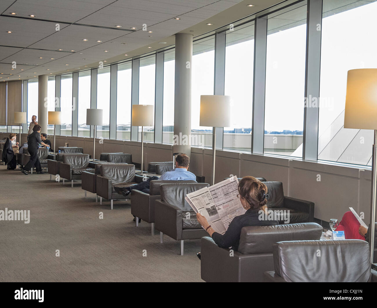 International executive class lounge, Pearson International airport, Toronto, Canada. Stock Photo
