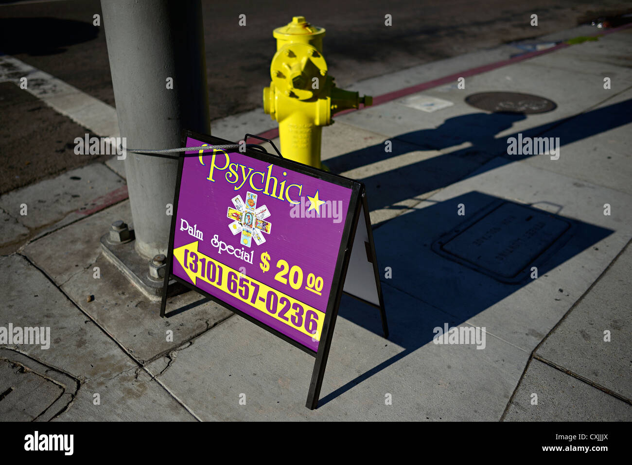 los angeles psychic advert Stock Photo Alamy