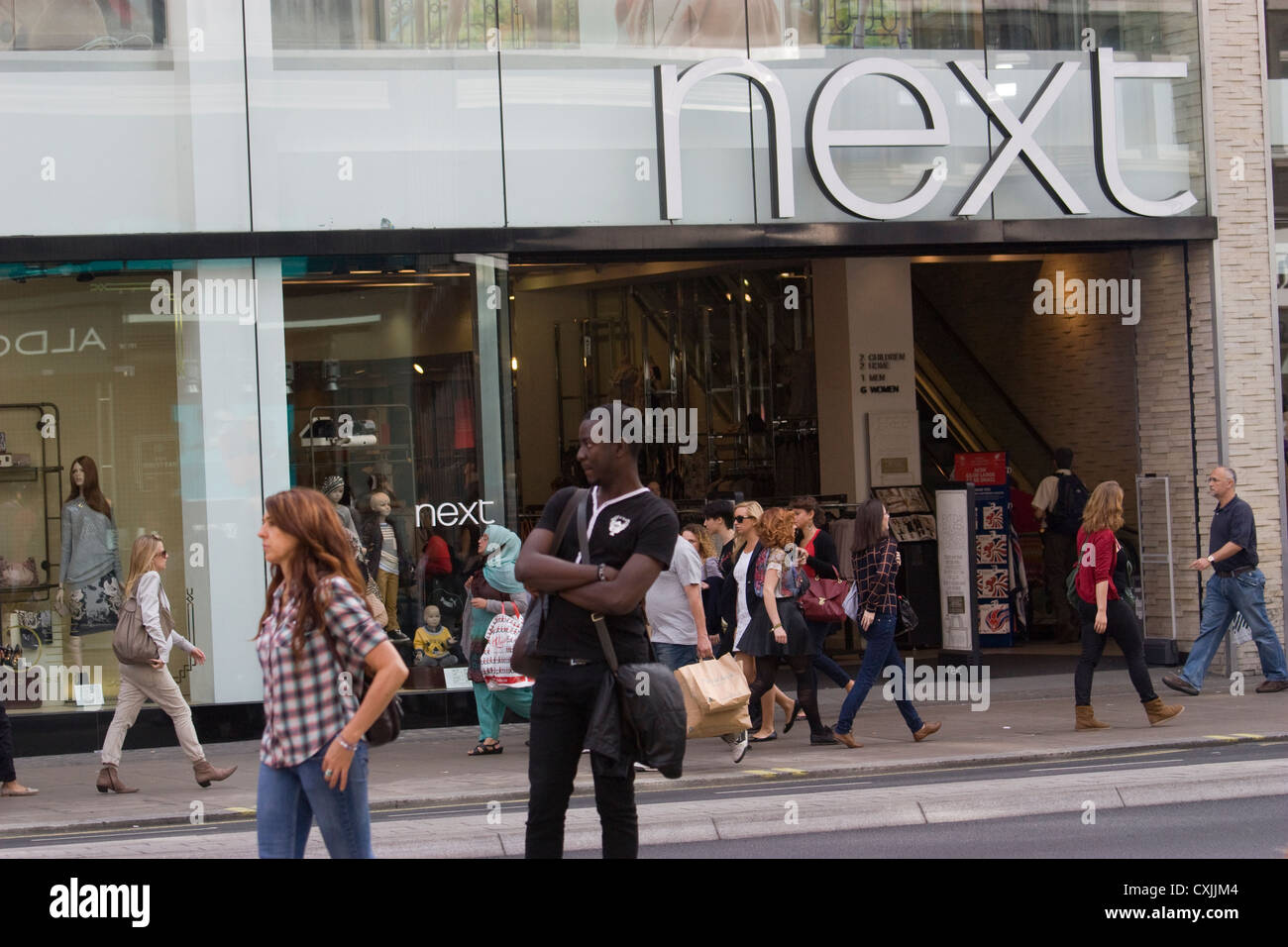 oxford Street clothing retail shop next Stock Photo Alamy