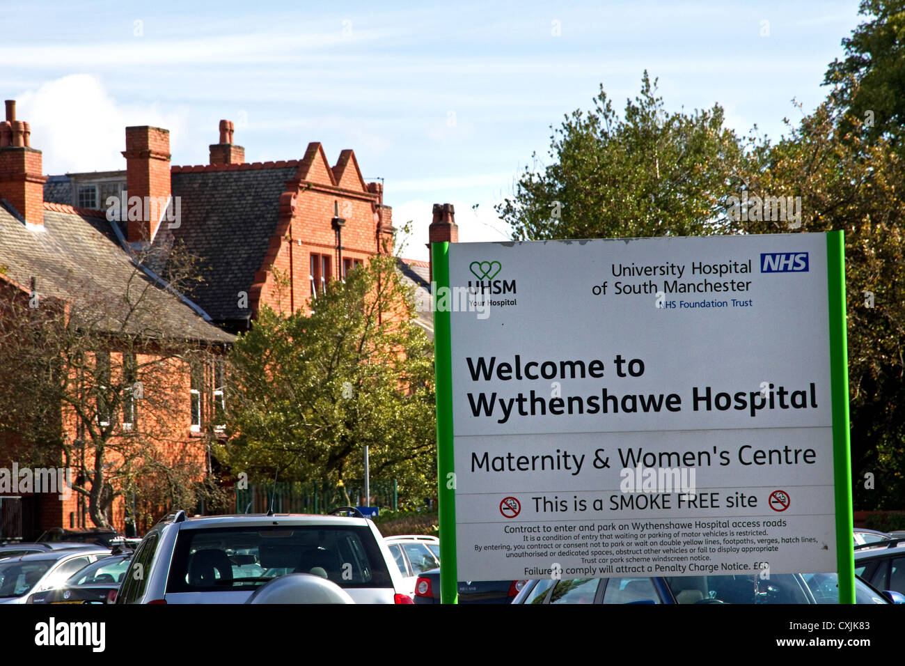 Wythenshawe Hospital, Wythenshawe, Manchester, England, UK Stock Photo
