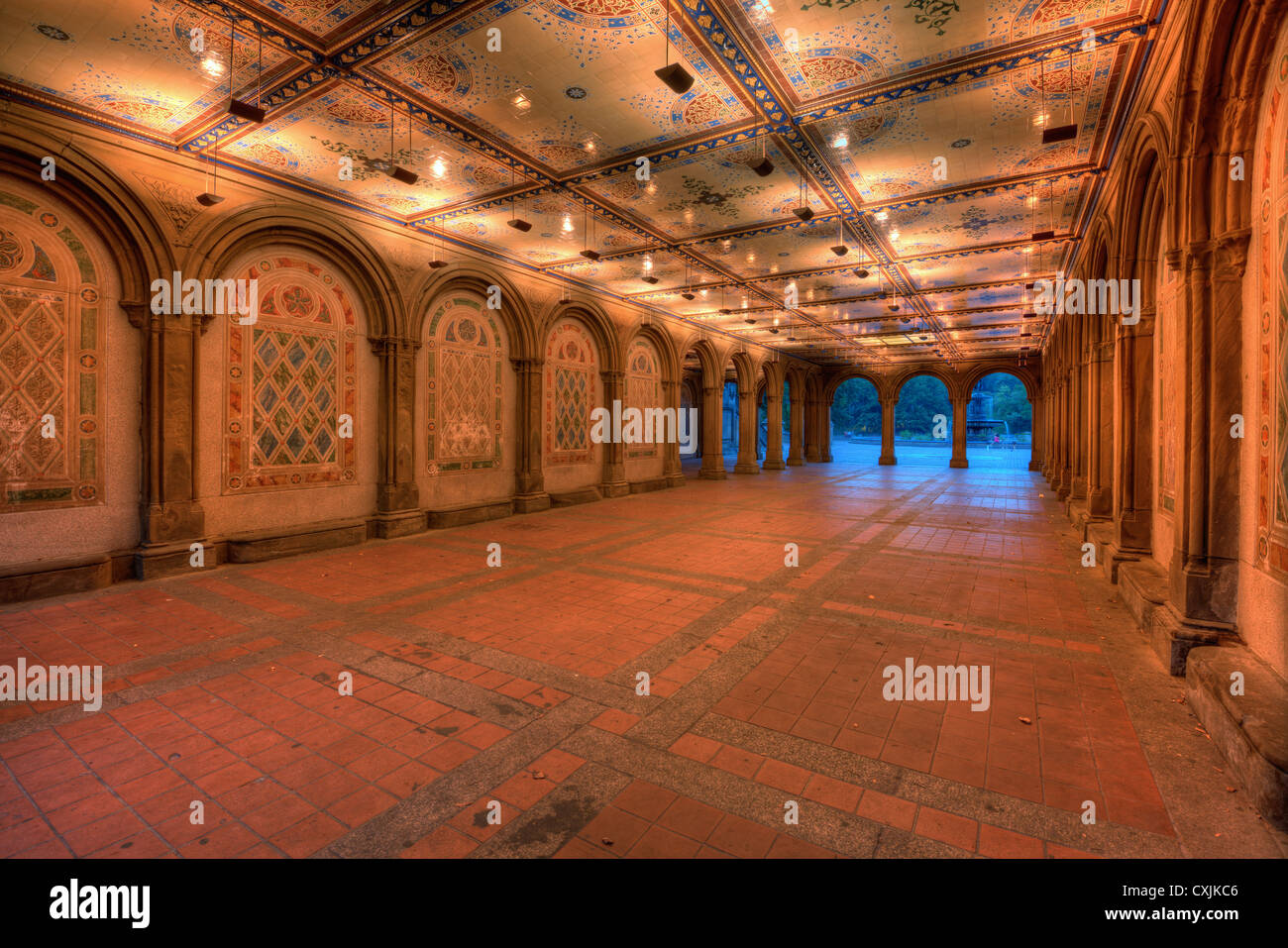 Check Out This Clever Photograph Showing All 4 Seasons at Bethesda Terrace  in Central Park