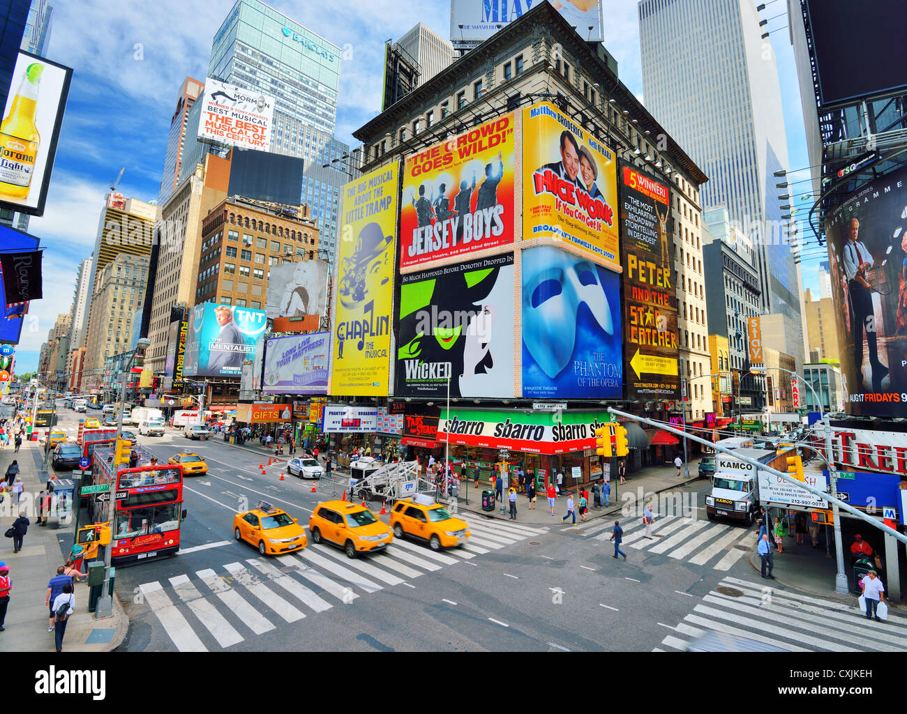 Times Square in New York, New York Stock Photo