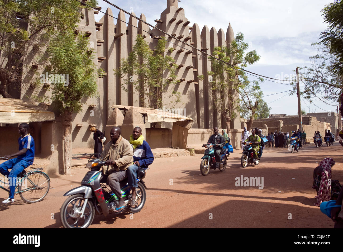 Adobe mosque, Mopti, Mali, West Africa Stock Photo