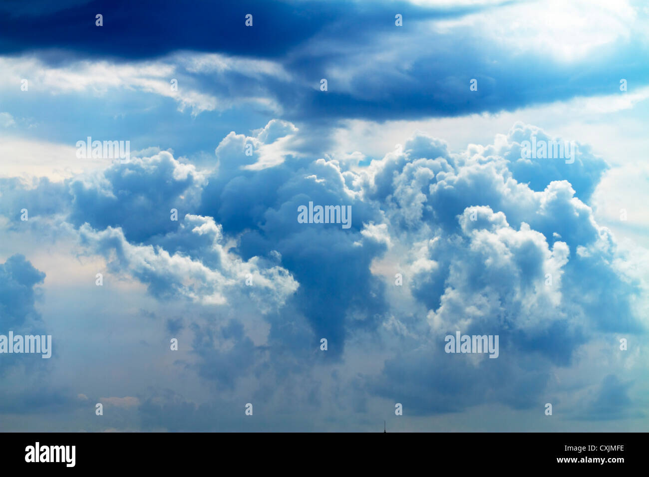 big white cloud blue Stock Photo