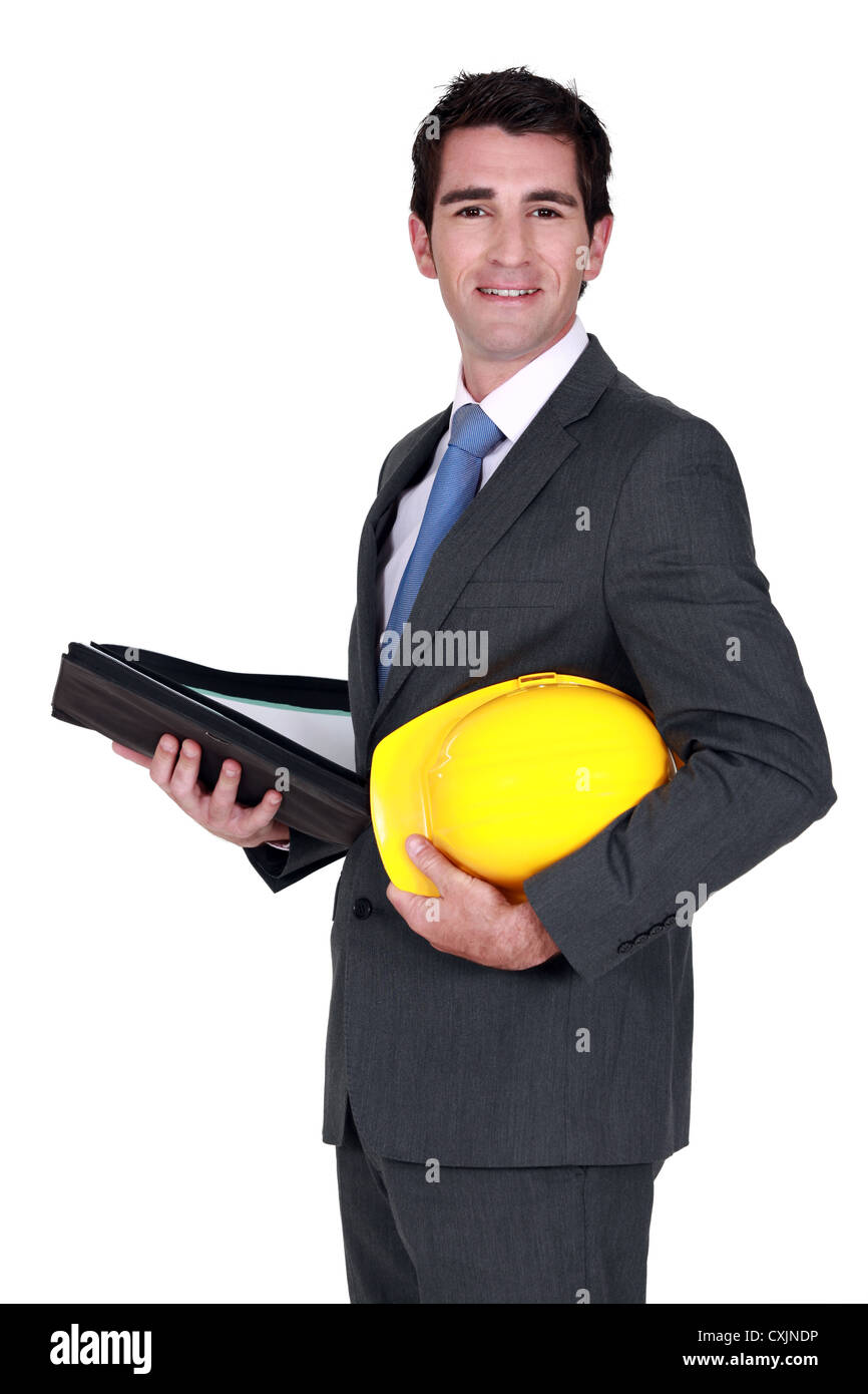 An architect with a briefcase Stock Photo Alamy
