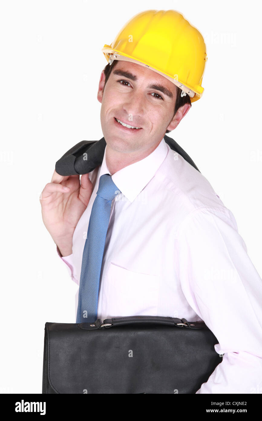 An architect with a briefcase Stock Photo Alamy