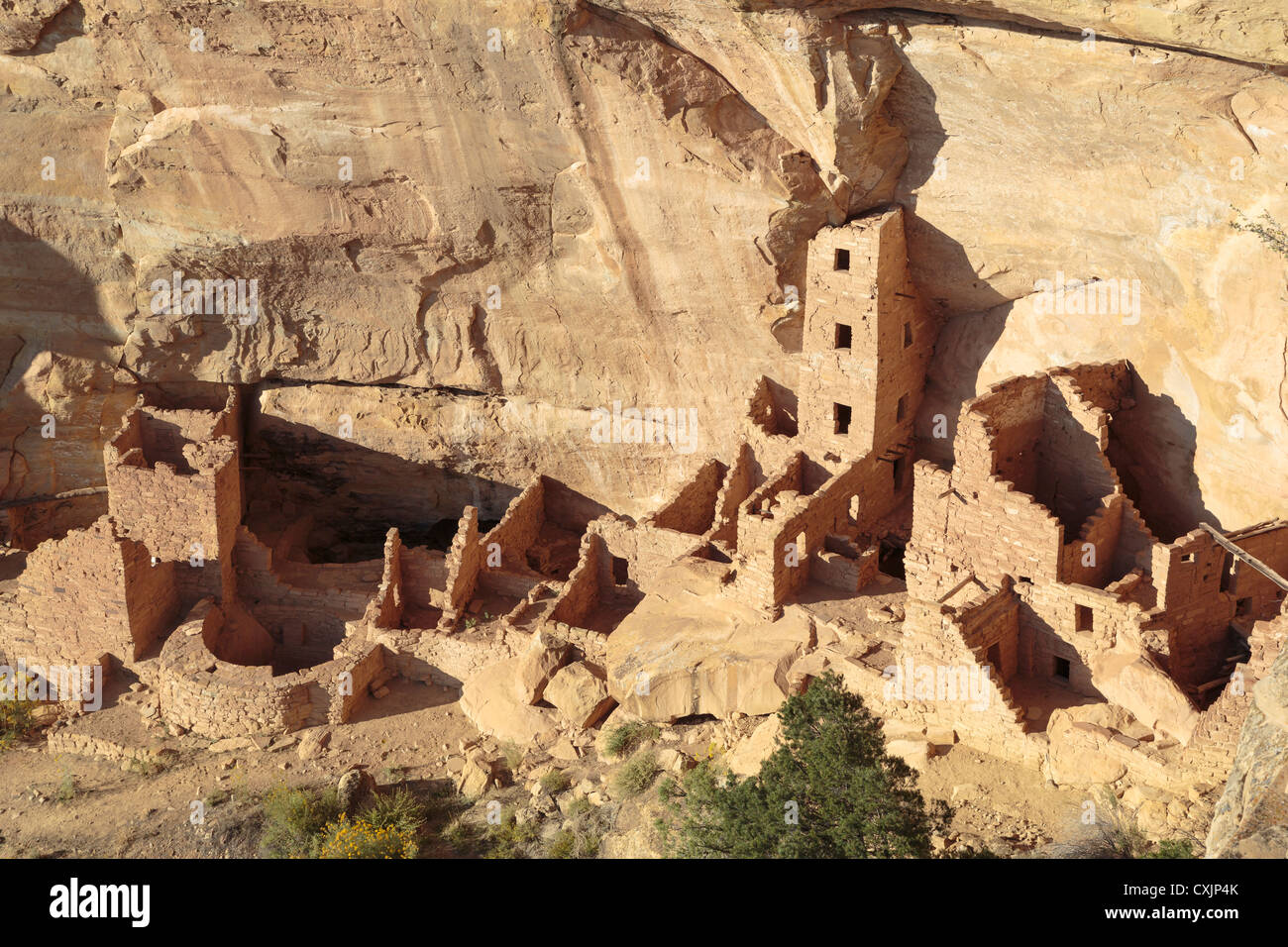 Ancient Indian Ruins at Navajo Canyon, Mesa Verde National Park, near