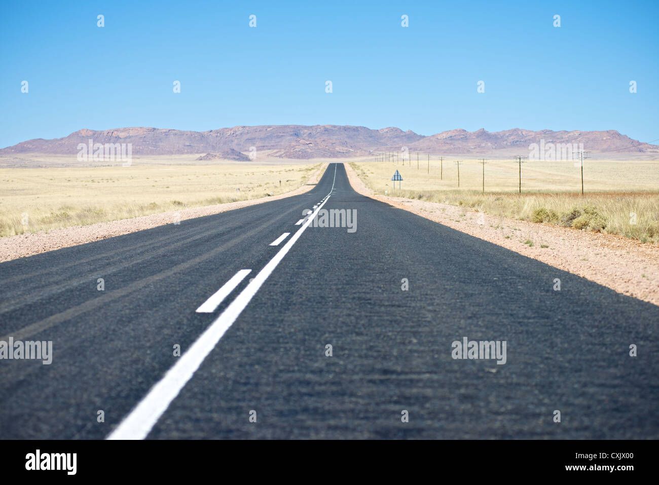 Namib road Stock Photo