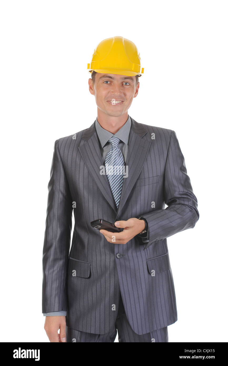 Businessman talking on the phone Stock Photo