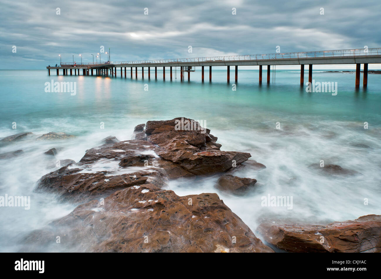 Lorne Jetty in the early morning. Stock Photo