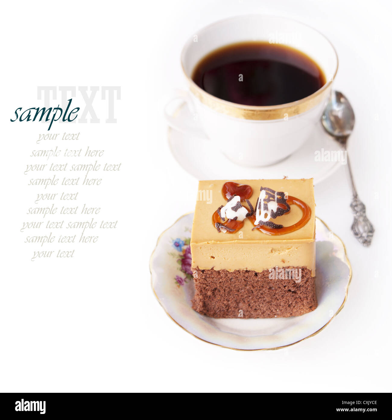 Sweet dessert biscuit and morning coffee Stock Photo Alamy