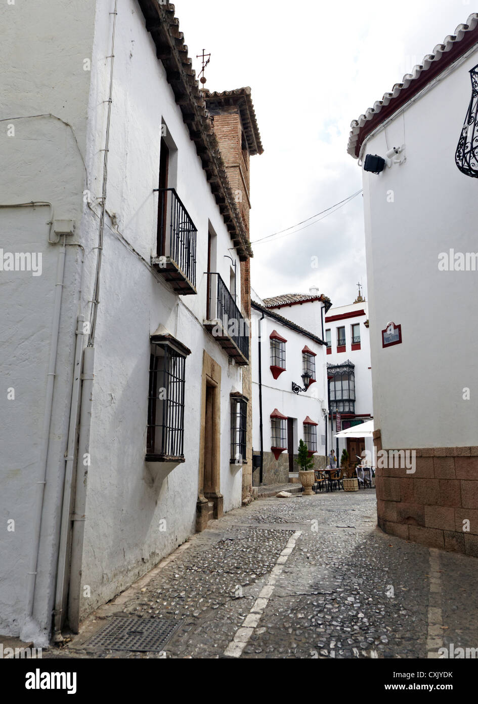 Inside Ronda Spain Streets Inside the Ancient Fortress Ronda Spain Stock Photo - Alamy