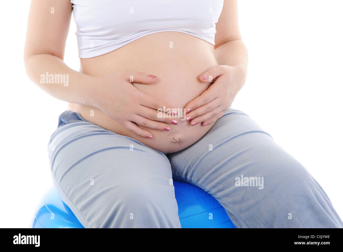 Beautiful pregnant woman Stock Photo