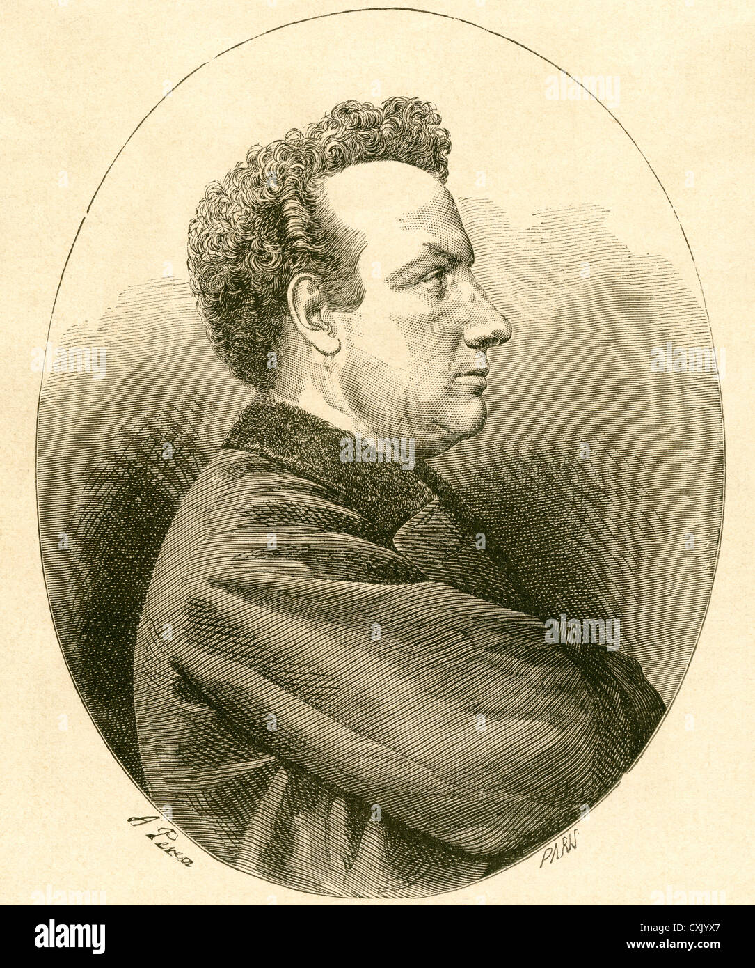 Jules Gabriel Verne, 1828 – 1905. French author. From El Museo Popular published Madrid, 1887. Stock Photo