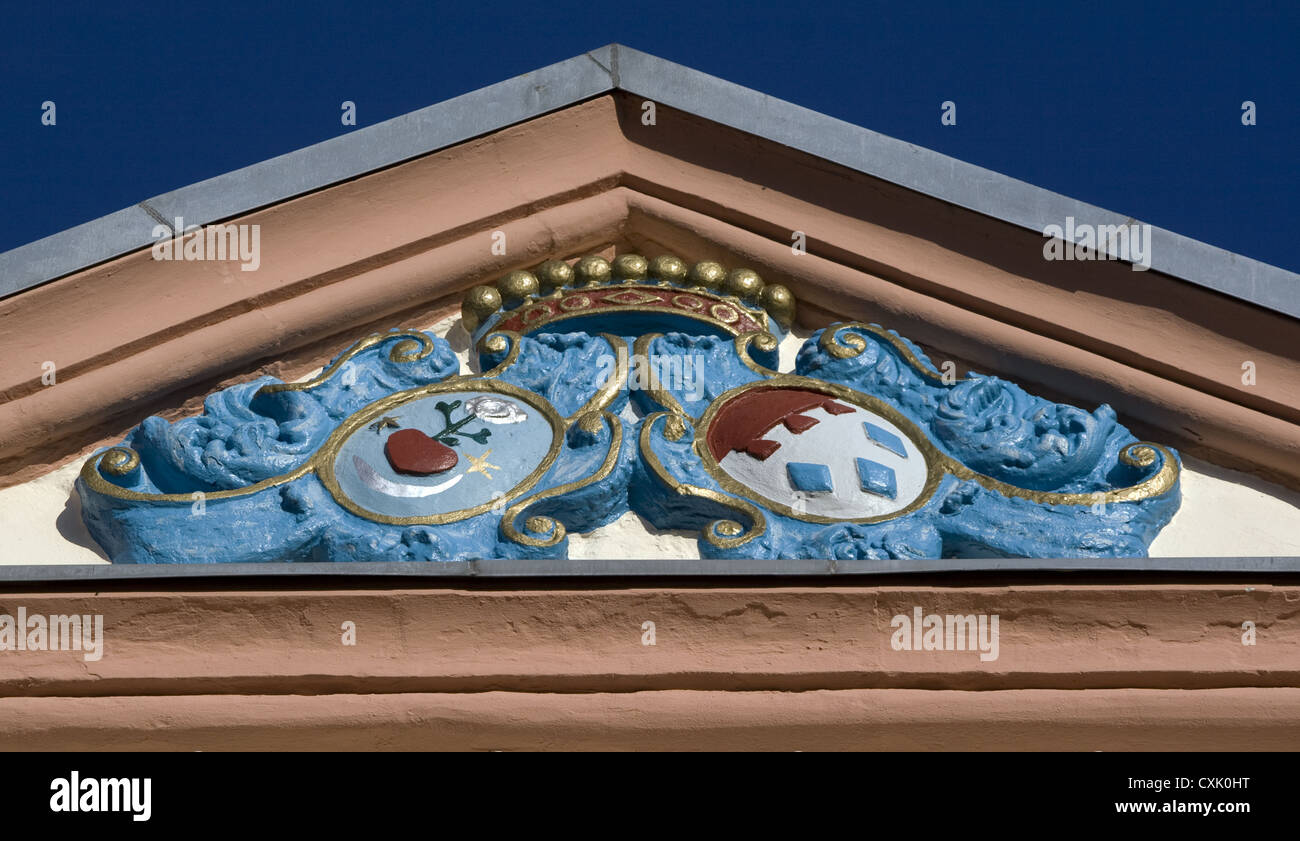 Detail, Old City Hall, St, Wendel, Germany Stock Photo