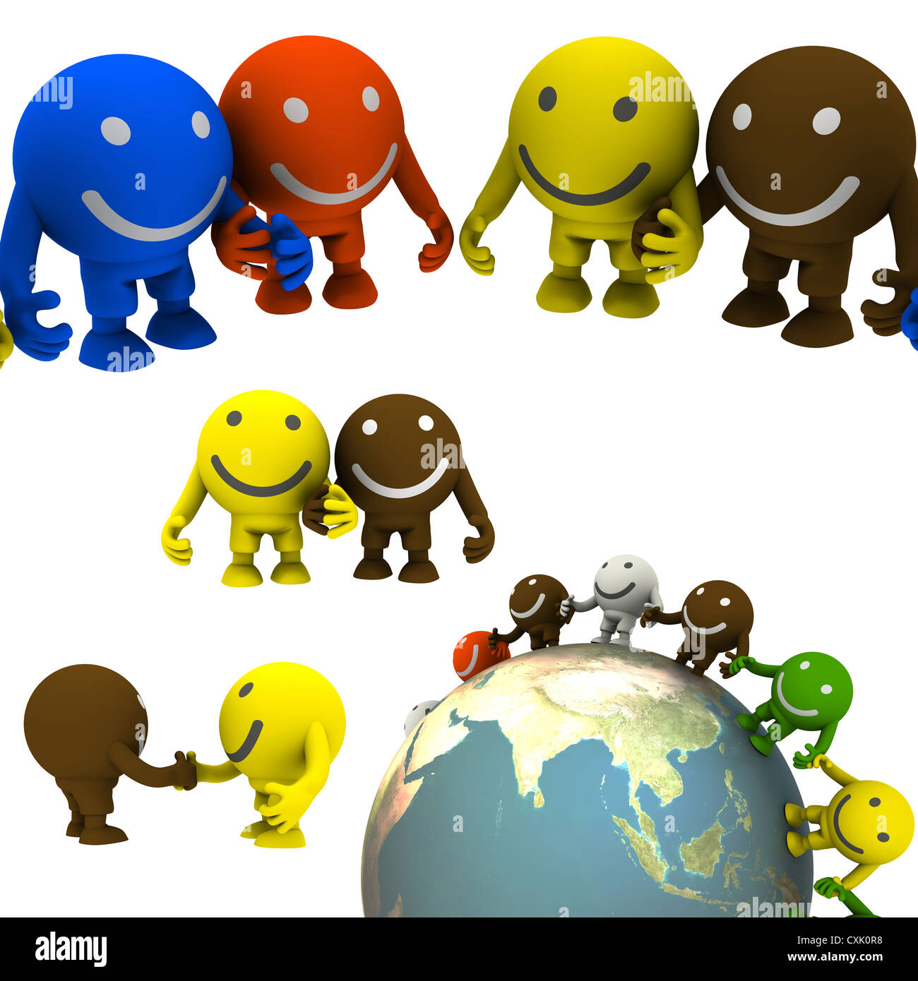 Set of smileys Stock Photo - Alamy