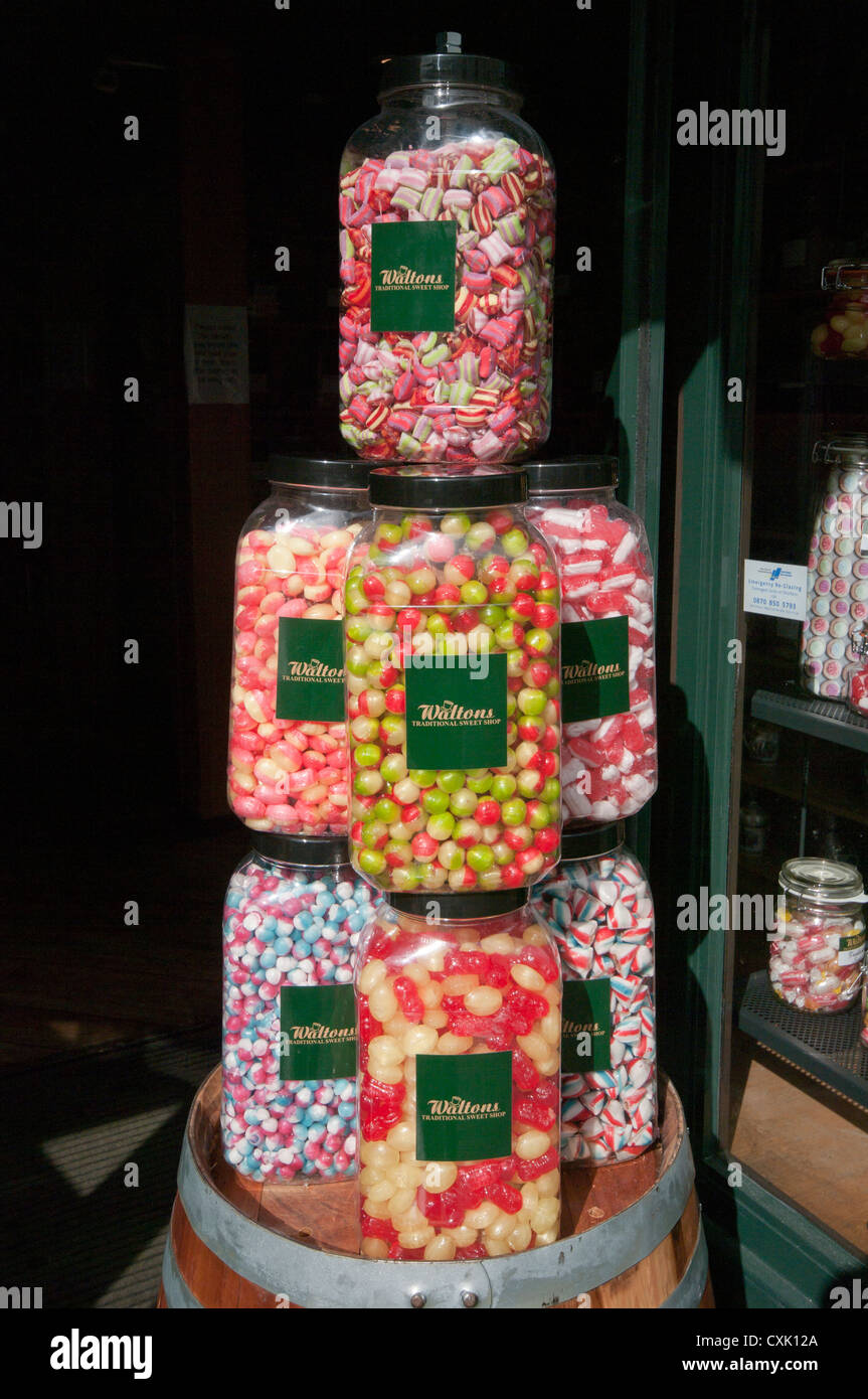 Jars Of Traditional Sweets Stock Photo Alamy