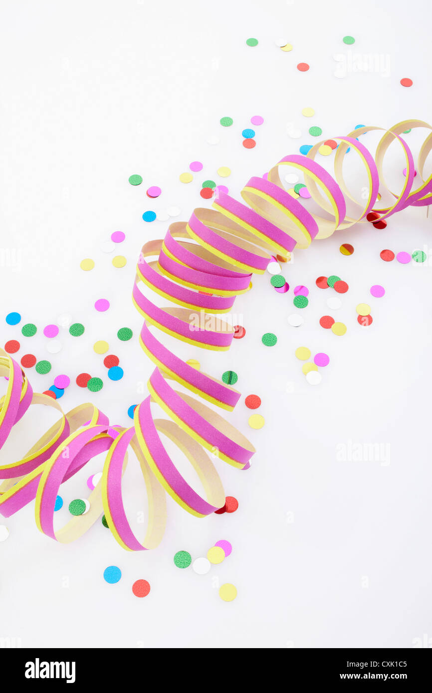 Confetti and Streamers Stock Photo Alamy