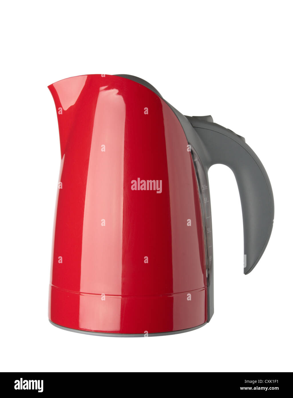 Red water kettle (with clipping path Stock Photo Alamy