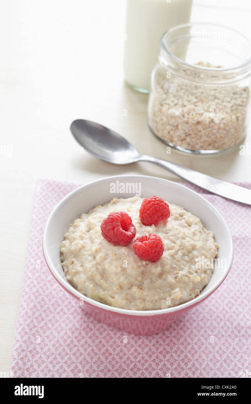 Bowl of Porridge Stock Photo - Alamy
