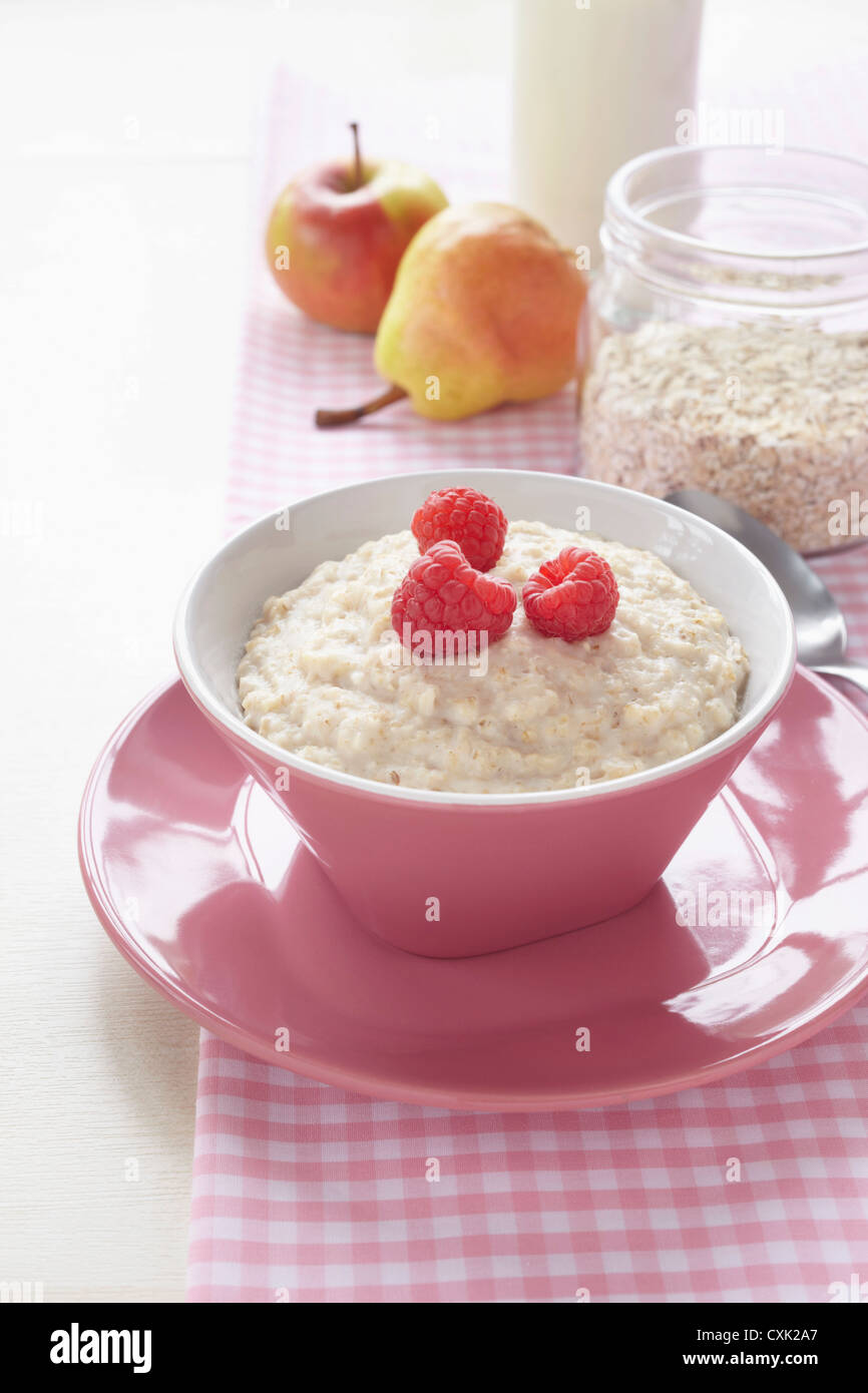 Bowl of Porridge Stock Photo - Alamy