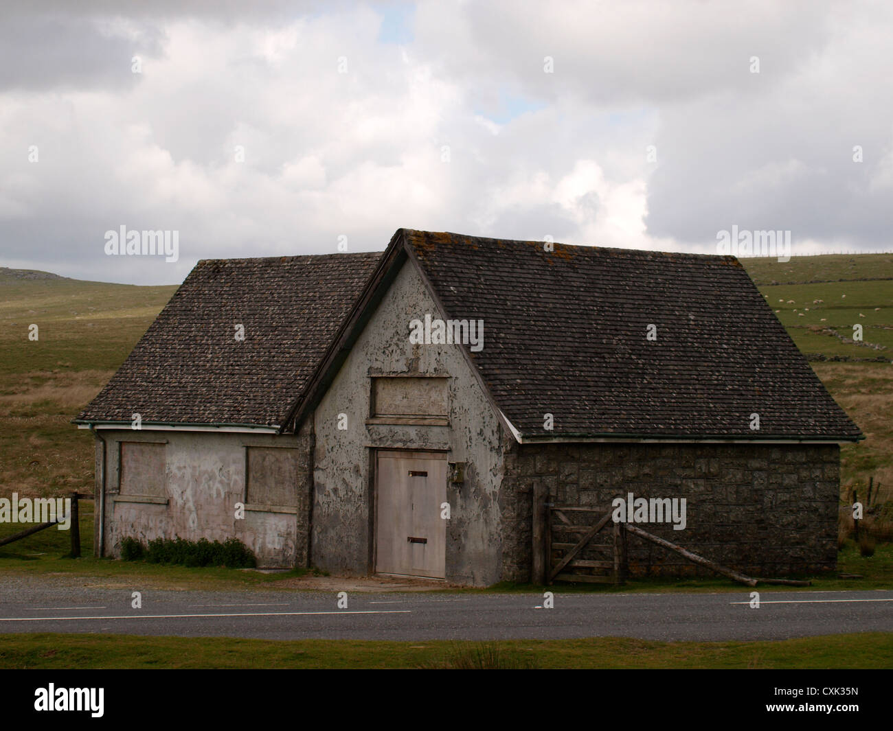 Derelict building on Dartmoor, Devon, UK Stock Photo Alamy