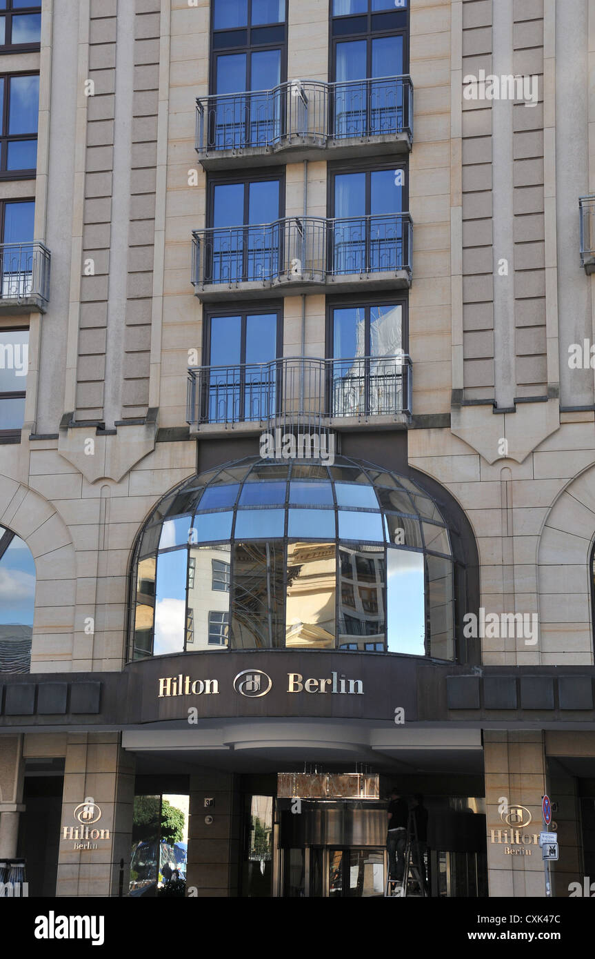 Hilton hotel, Gendarmenmarkt, Mohrenstrasse, Berlin, Germany Stock