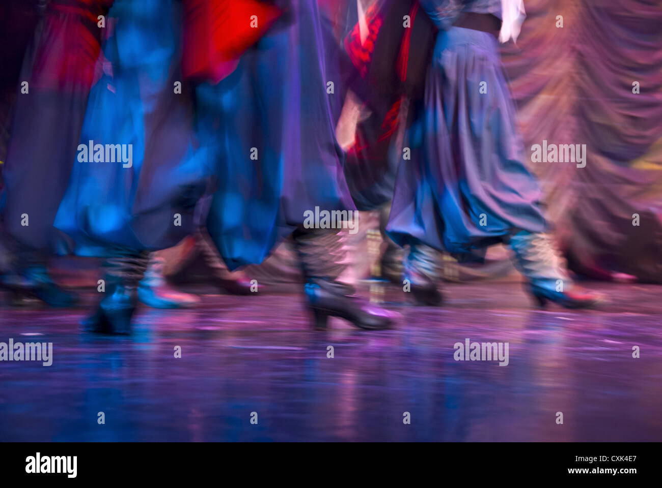 Latin American folkloric dance show, Argentina, South America Stock Photo