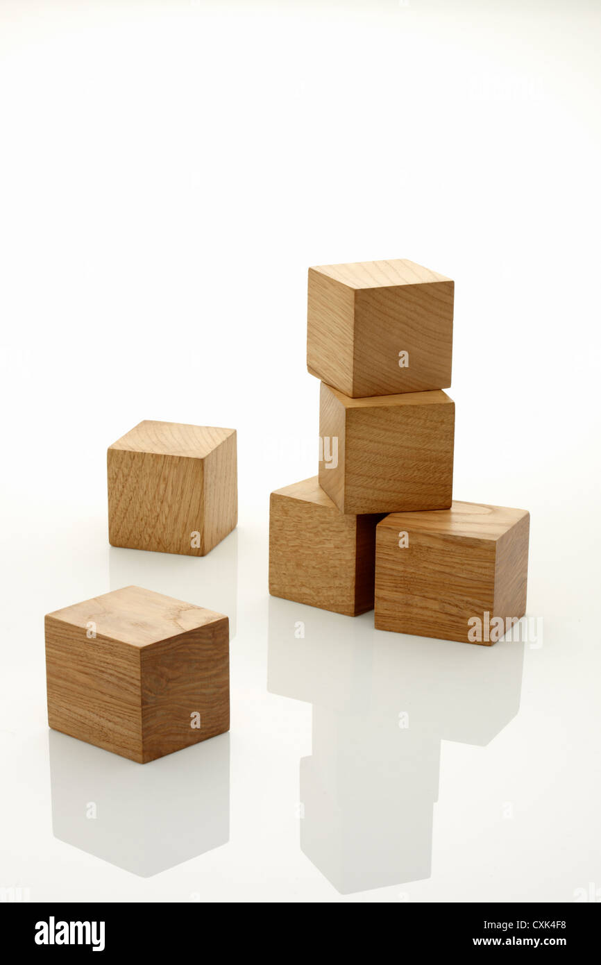 Wooden Building Blocks Stock Photo Alamy