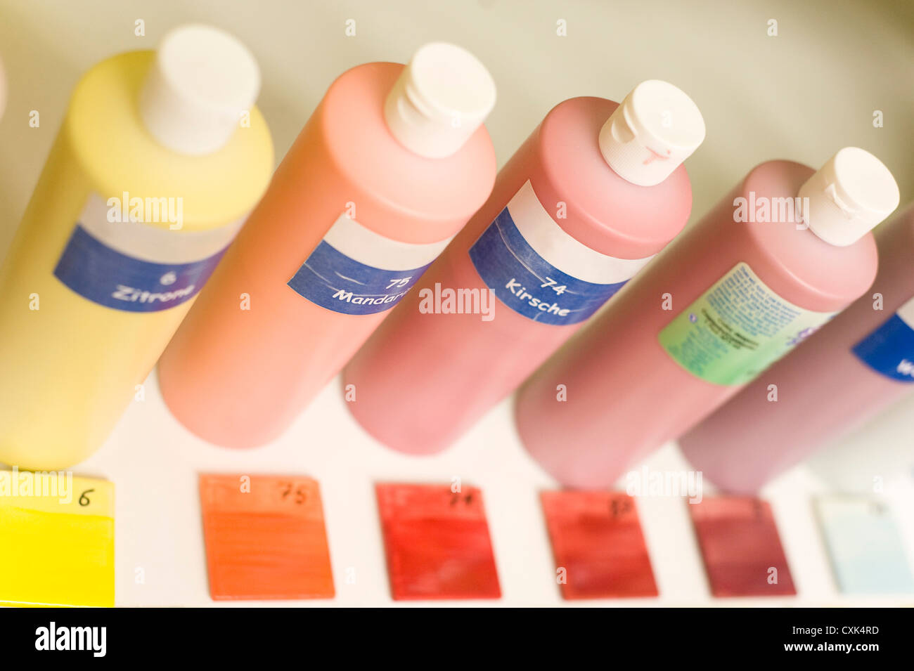Bottles of Paint Stock Photo Alamy