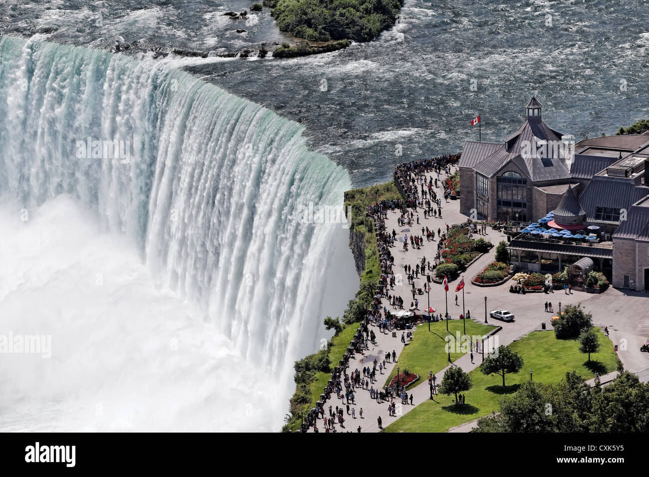 The Horseshoe Falls at Niagara Falls, Ontario, Canada Stock Photo
