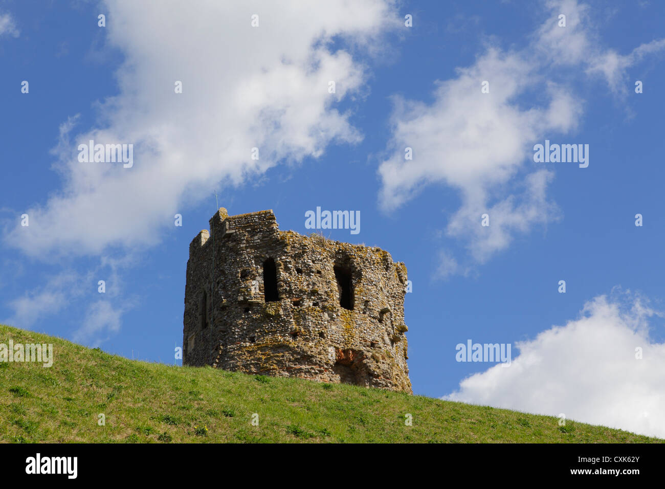 Top of Roman Lighthouse Dover Castle Kent England UK GB Stock Photo