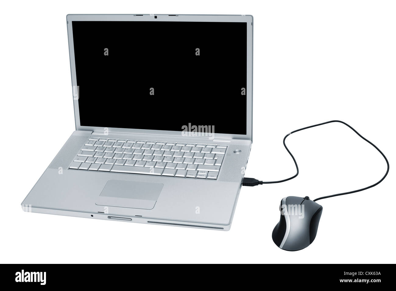 Modern laptop Stock Photo