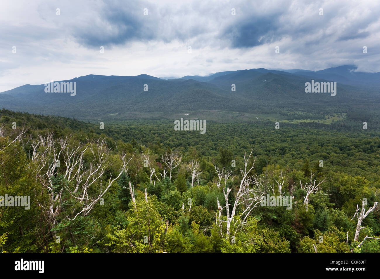 View from Mt. Von Hoevenberg, Adirondack Mountains, New York Stock Photo