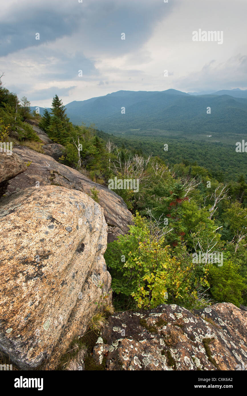 View from the Summit of Mt. Von Hoevenberg, Adirondack Mountains, New York Stock Photo