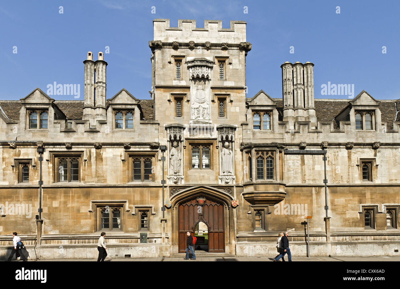 UK Oxford All Souls College Entrance Stock Photo