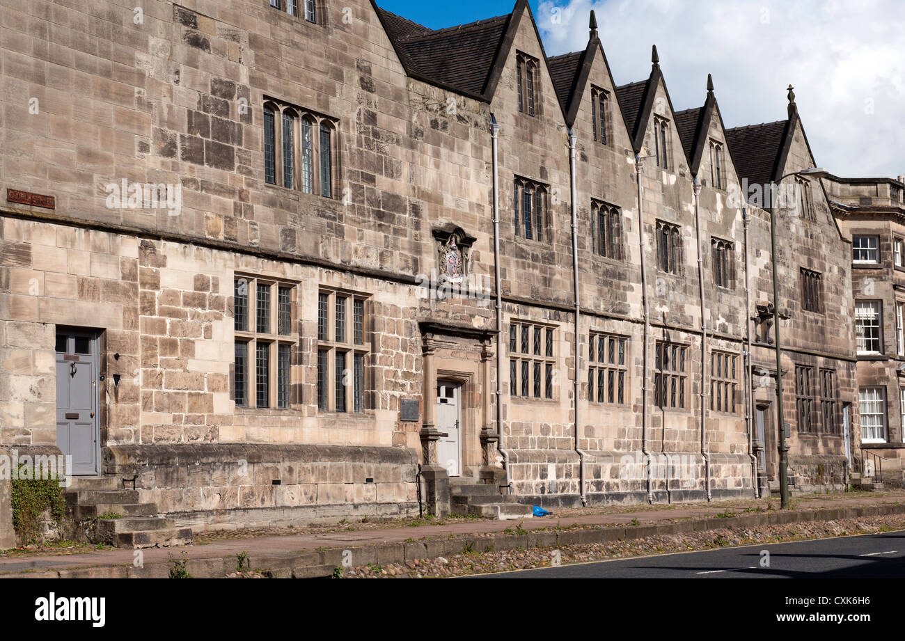 Queen Elizabeth Grammar School, Church Street, Ashbourne, Derbyshire. Stock Photo
