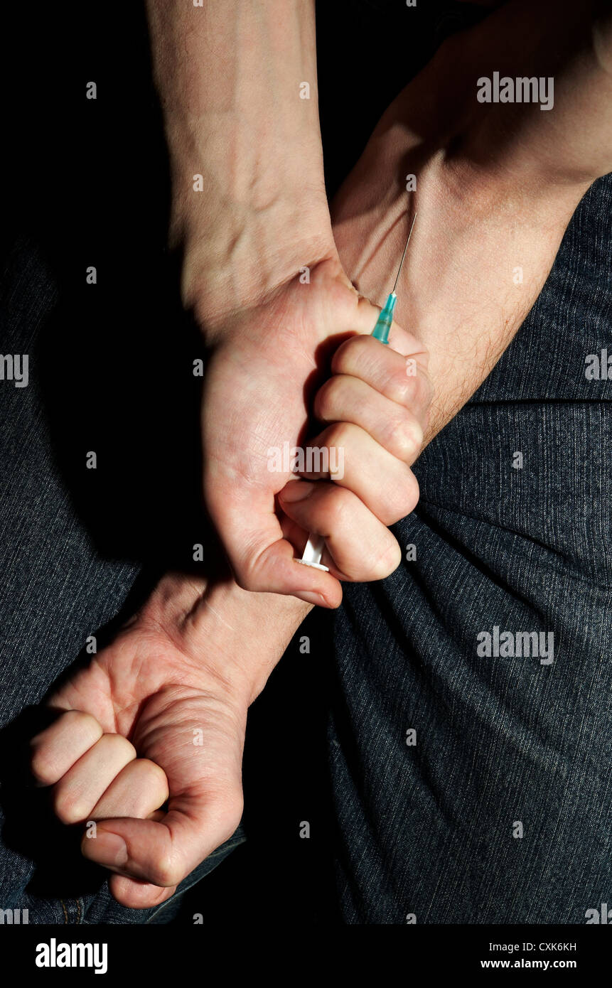 Injection of a drug Stock Photo Alamy
