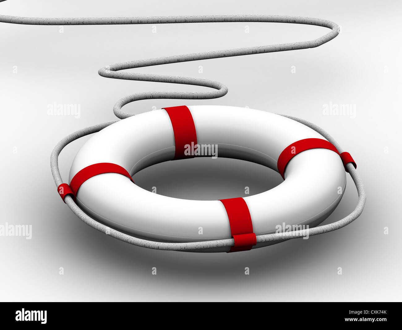 life preserver for first help. 3d Stock Photo