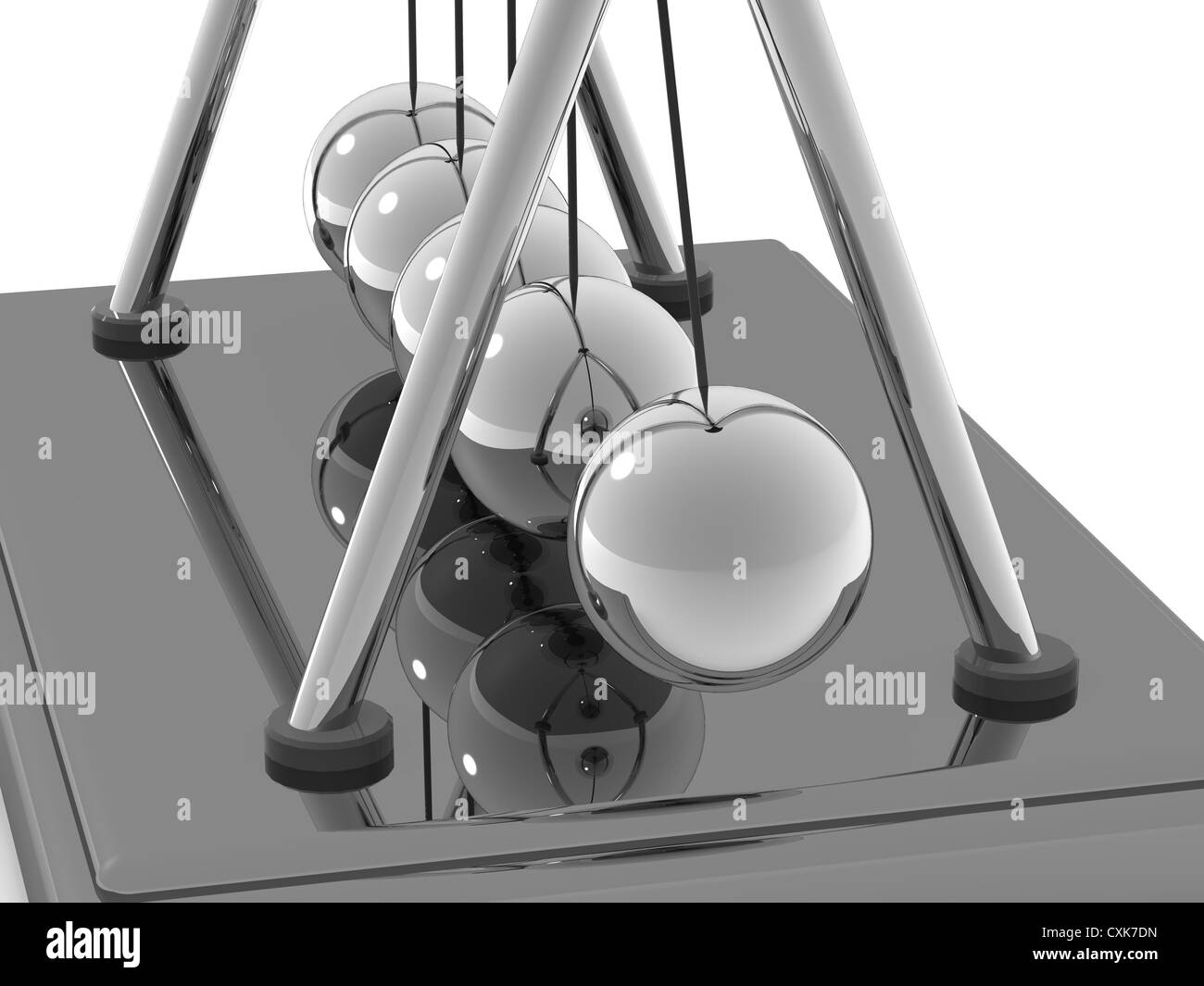 Perpetuum mobile. 3d Stock Photo